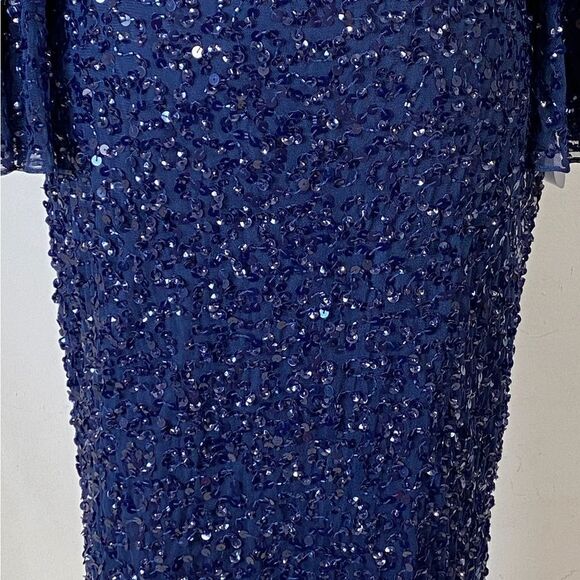 Mac Duggal Beaded Tiered Cuffs Dress size 4 - Picture 7 of 12